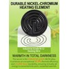 OMAYKEY 2-Pack 150W Ceramic Heat Lamp with 1-pcs Digital-Thermometer, Infrared