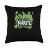 Parasite Mode Activated with this Statement Graphic Throw Pillow