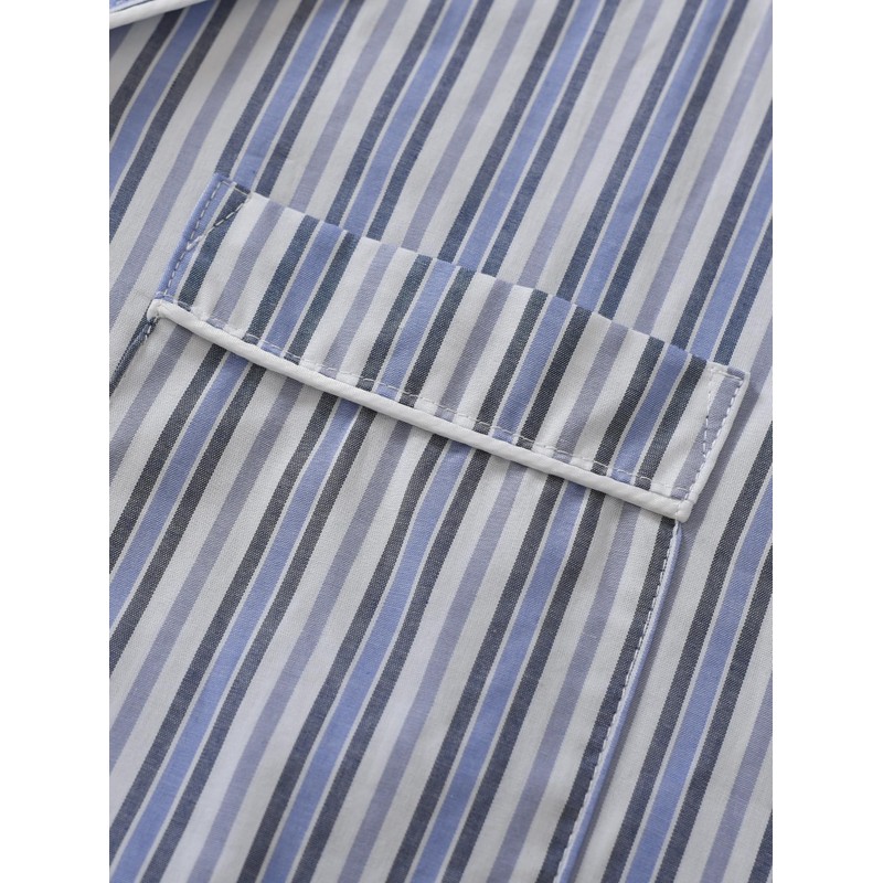 Latuza Men's Cotton Nightshirt Short Sleeve Nightgown with Pockets XXL
