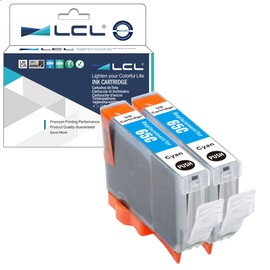 LCL Compatible Ink Cartridge Pigment Replacement for Canon CLI65 CLI-65 C CLI-65C PIXMA PRO-200 (2-Pack Cyan)