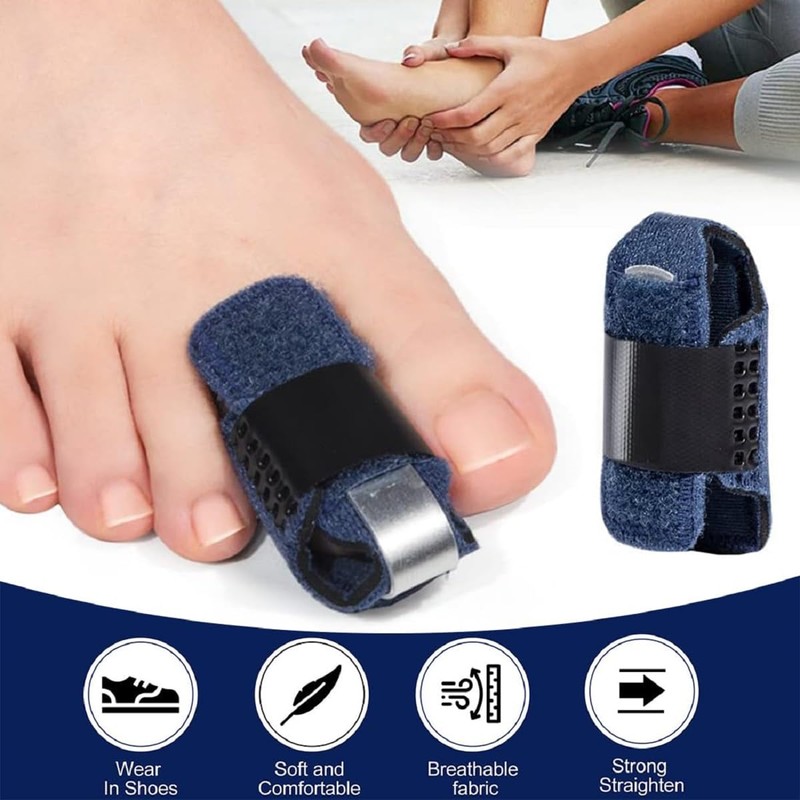 Toe Straightener, Toe Straightening, Toe Splint 1 Pair Toe Straightener