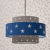 MiniSun Modern Blue & Light Grey Cut Out Star Design