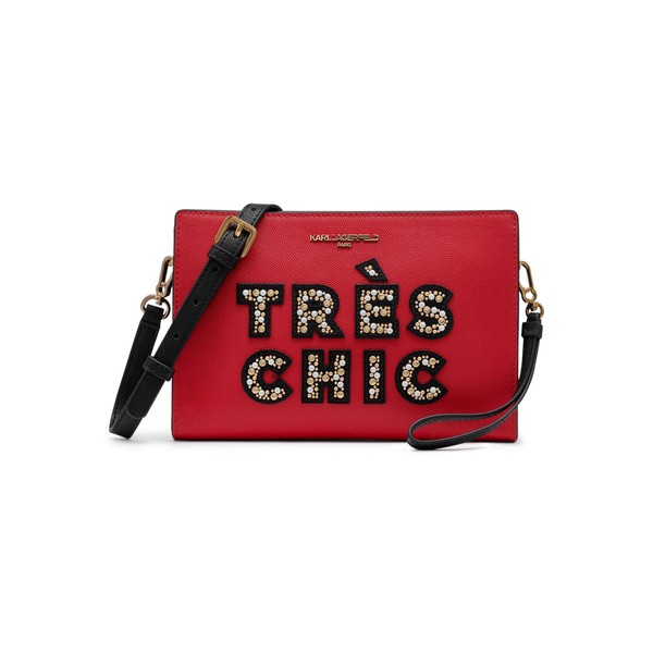 Karl Lagerfeld Paris Karolina Crossbody, Crimson