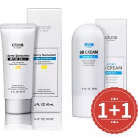 Atomy 애터미 비비크림 40ml+선크림 베이지 60ml Atomy BB Cream 40ml + Sunscreen Beige 60ml [Atomy BB Cream + Sunscreen Beige]