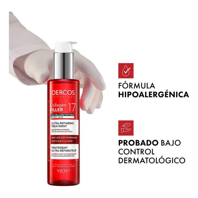 Vichy Dercos Collagen 17 Filler Tratamiento Reparador 150ml