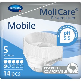 MoliCare Premium Mobile Underwear, Small, Pack/14