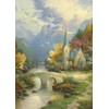 Schmidt Spiele – kirchlein in the mountains by Thomas Kinkade