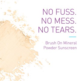 BOB KIDS SPF 30 Brush On Mineral Powder Sunscreen, Broad Spectrum Protection, Water Resistant 80 Mins, Fragrance Free, Easy to Apply for Kids & Babies, Mfg in USA, 2-Pack