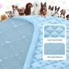 Dog Cooling Mat 2.0, Blue, Thick Long-lasting Cooling Mat for