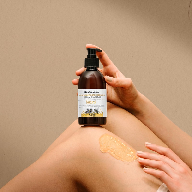 Natürliches Feuchtigkeitsspendendes Körperöl mit Honig & Aloe Vera | VitalizeNature