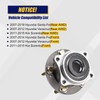 KUSATEC 513266 2pcs Front/Rear Wheel Bearing and Hub Assembly Compatible