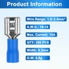200 Pcs Female Quick disconnects Vinyl Insulated Spade Wire Connectors,