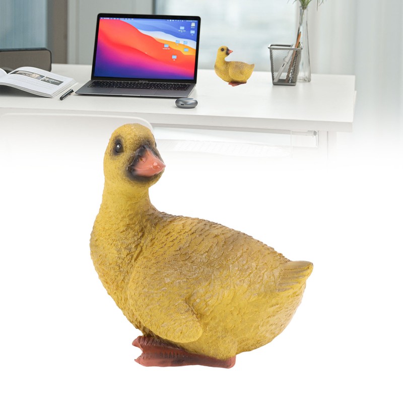 Duck Ornament Resin Weather Resistant Cute Vivid Expression Duck Statues