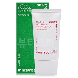 Innisfree Tone Up No Sebum Sunscreen EX 60ml / 이니스프리 톤업 노세범 선스크린 EX 60ml