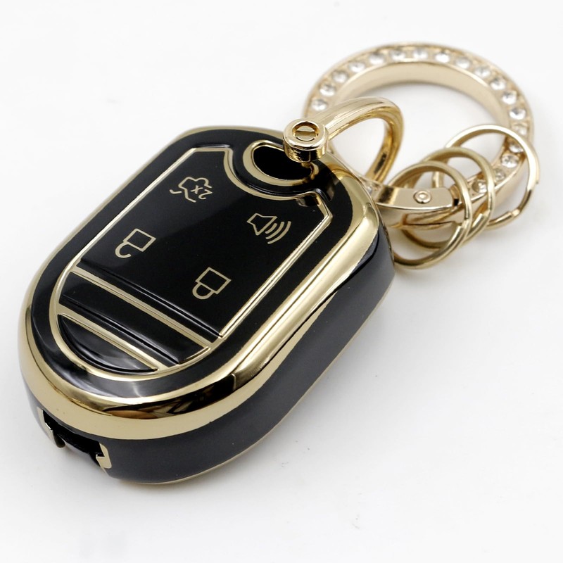 CHQLPBF Key Fob Cover for Ford Edge Escape Expedition Explorer