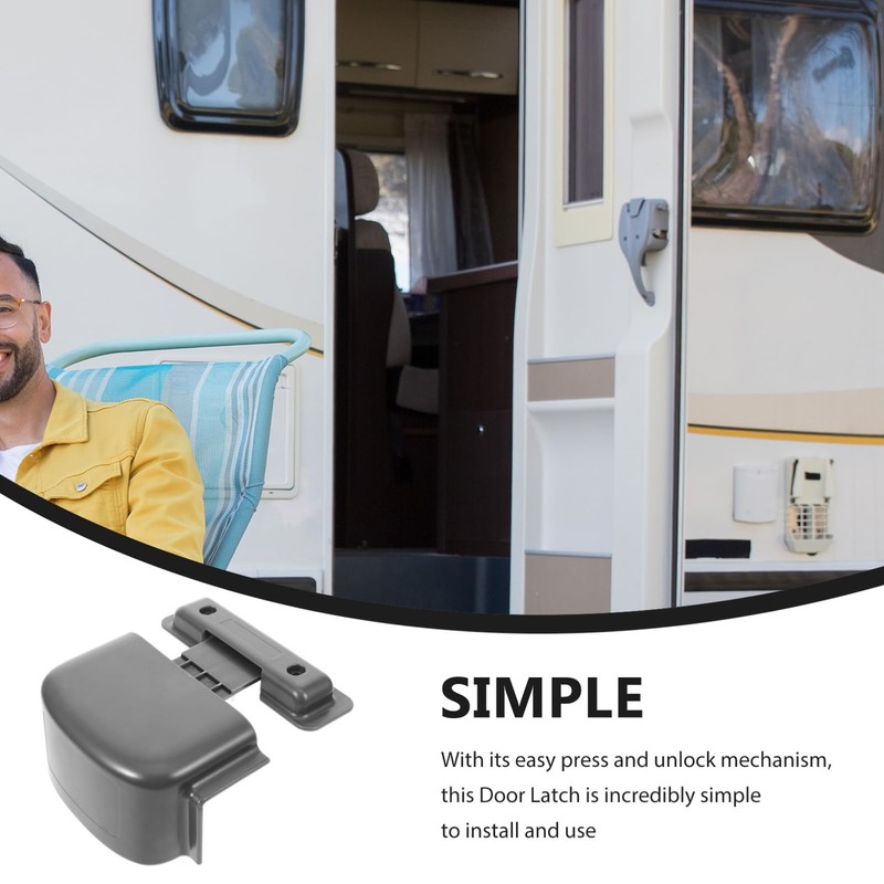 Mobestech Replacement Safety Buckle Camper Refrigerator Door Lock for Rvs