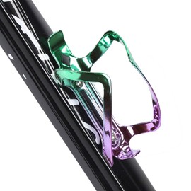 Bicycle Bottle Holder Mountain Bike Drink Holder Water Bottle Holder Aluminium Alloy for Mountain Road Bike (Purple)