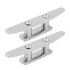 2PCs Open Base Boat Cleat 4in Universal Fit for Watercraft