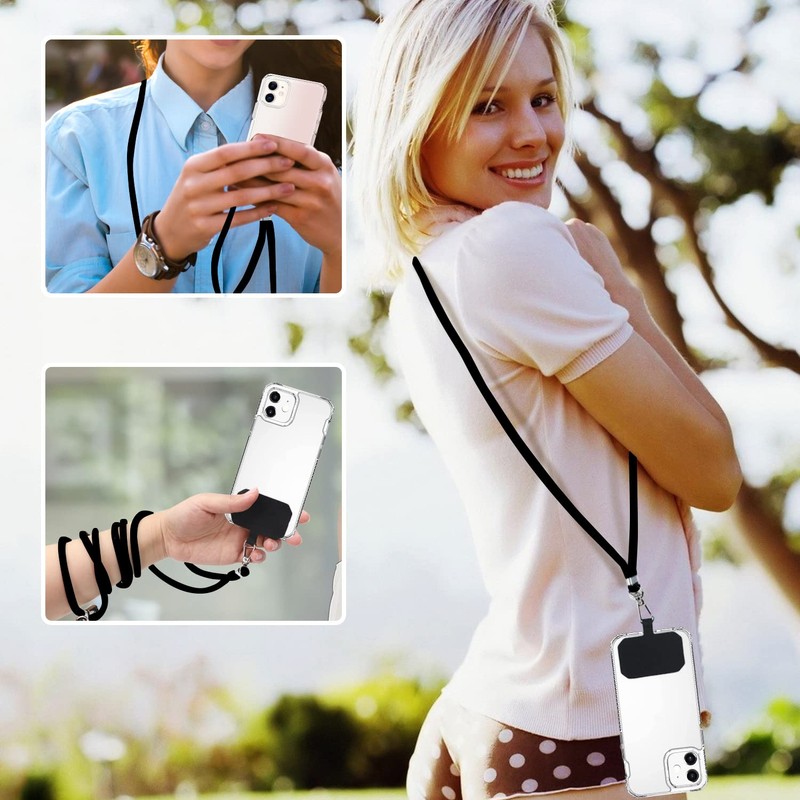 GUMO-LONG Smartphone Strap, Neck Strap, Shoulder or Crossbody Hanging, Compatible