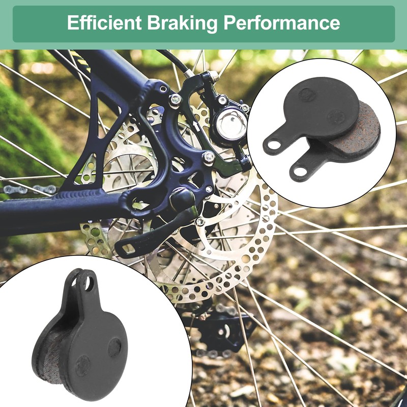 X AUTOHAUX 4 Pairs of Half Metal Disc Bicycle Brake