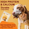 Tastyu Beef Backbone Dog Treats Single Ingredient, Rawhide Bison Rib