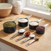 FONYA 8-Piece Black Measuring Tools - Nylon, 4 Measuring Cups