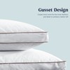 puredown® Goose Feathers and Down Pillow for Sleeping Gusseted Bed