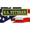 U.S. Veteran - Morale Patch Subdued Green Hook & Loop