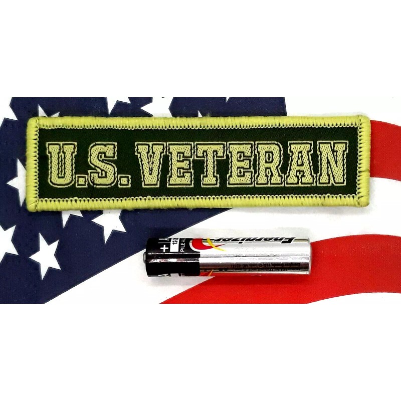 U.S. Veteran - Morale Patch Subdued Green Hook & Loop