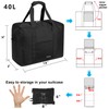 Vimapo Foldable Travel Duffle Bag with Trolley Sleeve 40L -