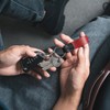 VULKIT Llavero de cuero genuino para hombres y mujeres Accesorios