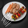 30 Pieces 14Inch Flat 304 Stainless Steel Kabob Skewers, Reusable