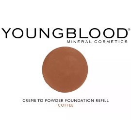 Youngblood Refill Mineral Radiance Creme Powder Foundation Coffee Color .25oz/7g