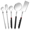 5 Pieces Telescoping Inspection Mirror Set Retractable Mechanical Mirror Tool