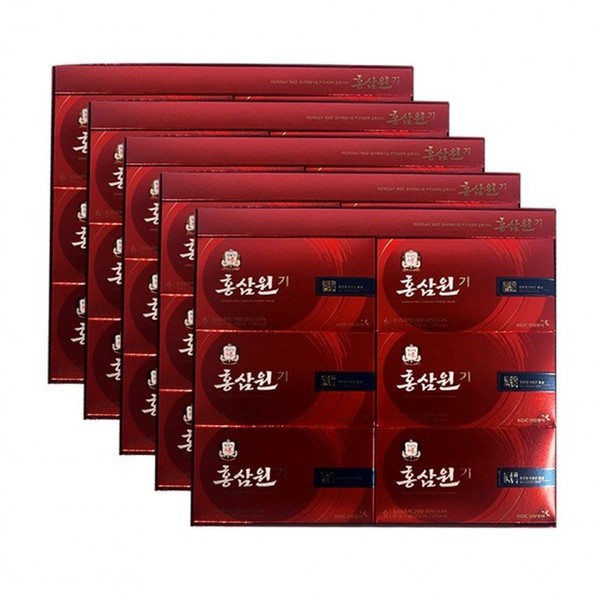 5 sets of CheongKwanJang Red Ginseng Rejuvenator, 5 sets of 6-year-old red ginseng extract, 30 sachets of CheongKwanJang Red Ginseng Rejuvenator, 5 sets (1 box) / 정관장 홍삼원기 5세트 한박스  6년근 홍삼 농충액 홍, 정관장 홍삼원기30포 5세트(한박스)
