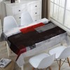 Tablecloth Black White Red Graffiti Table Cloth Rectangle Table 60
