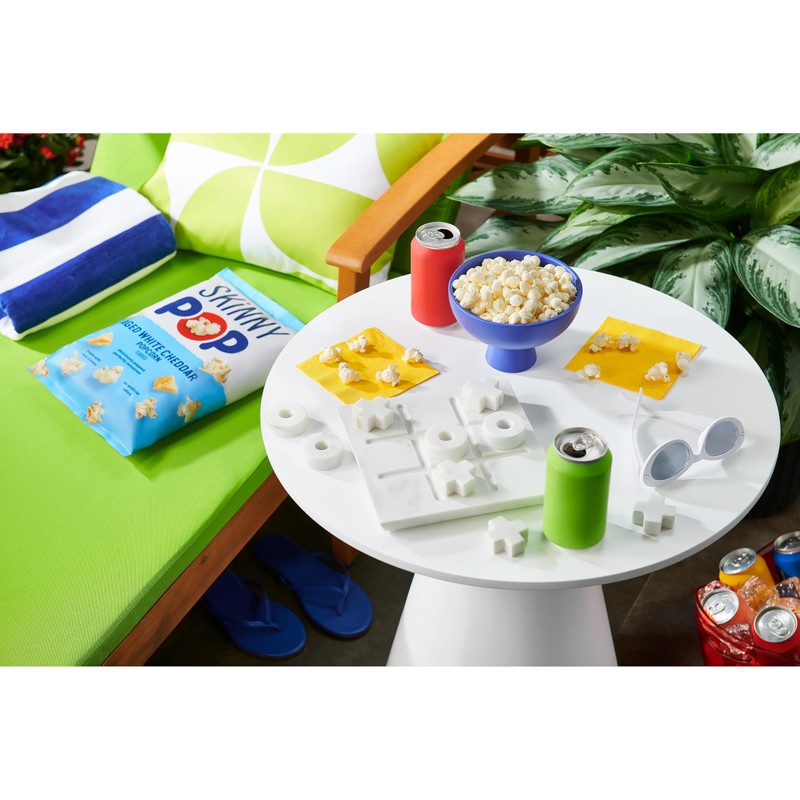 SkinnyPop Popcorn, Aged White Cheddar, Made with Real Cheese, Whole