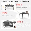 COBIZI 10x10 Pop Up Canopy Tent with 4 Removable Sidewalls