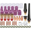 Zinger 53pcs TIG Welding Torch Stubby Gas Lens #10 Glass