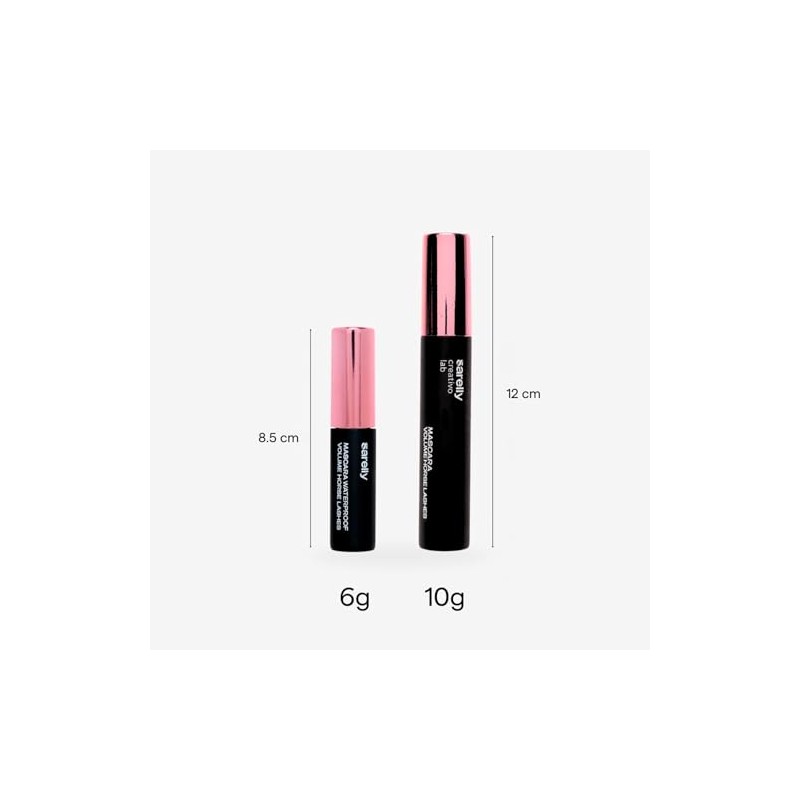 Sarelly Mini Máscara waterproof HORSE LASHES BLACK Mini Máscara de