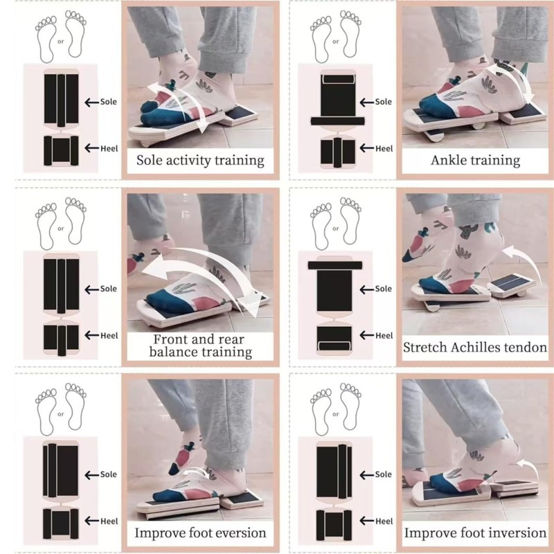 Fudaforli Ankle Training and Balance Board, Lightweight, Compact, Convenient for