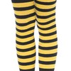LEG AVENUE Damen Striped Strumpfhose, Schwarz, M EU