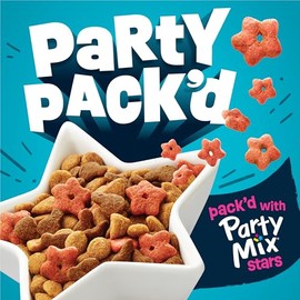 Purina Friskies Party Pack’d with Flavors of Chicken, Liver and Turkey Crunchy Dry Cat Food - 3 lb. Bag