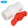 PATIKIL 40 mm ID Ball Valve, Pack of 2 PVC