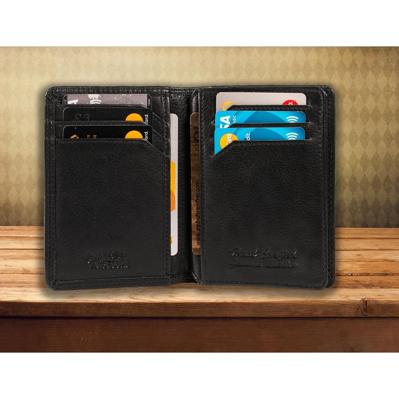 Pranke GENUINE Leather Credit Card Case Card Holder in Antique