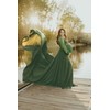 Maternity Gowns for Photoshoot Long Bishop Sleeves Baby Shower Dress