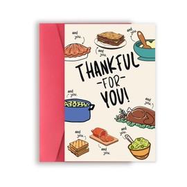 Missonemi Thanksgiving Card with Envelope, for All Occasion, Fall Card, Thanksgiving Card, Birthday Card, Fall Thank You Card, Happy Holiday Card, Best Thanksgiving Gifts Idea