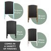 Ilyapa Wooden A-Frame Chalkboard Sidewalk Signs with Rounded Top -