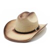 Straw Cowboy Hat for Men Cowgirl Hats Women Wide Brim