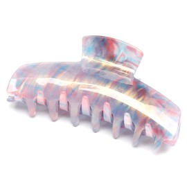 QinGoo Large Pink Purple Hair Clip, Hair Clip, Buns Clip, Adult Hair Accessory, Cute, Stylish, Korean, Women's, 1 Piece (4.7 x 1.6 inches (12 x 4 cm), Pink Purple)